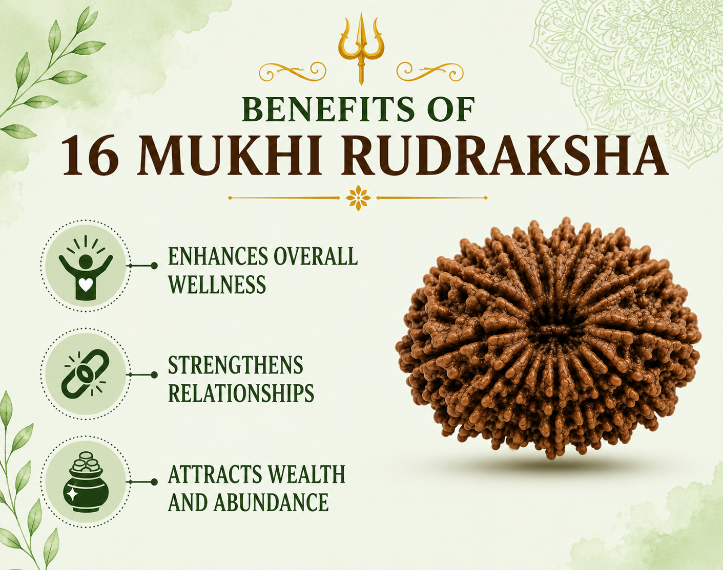 16 Mukhi Rudraksha (Nepal Origin)